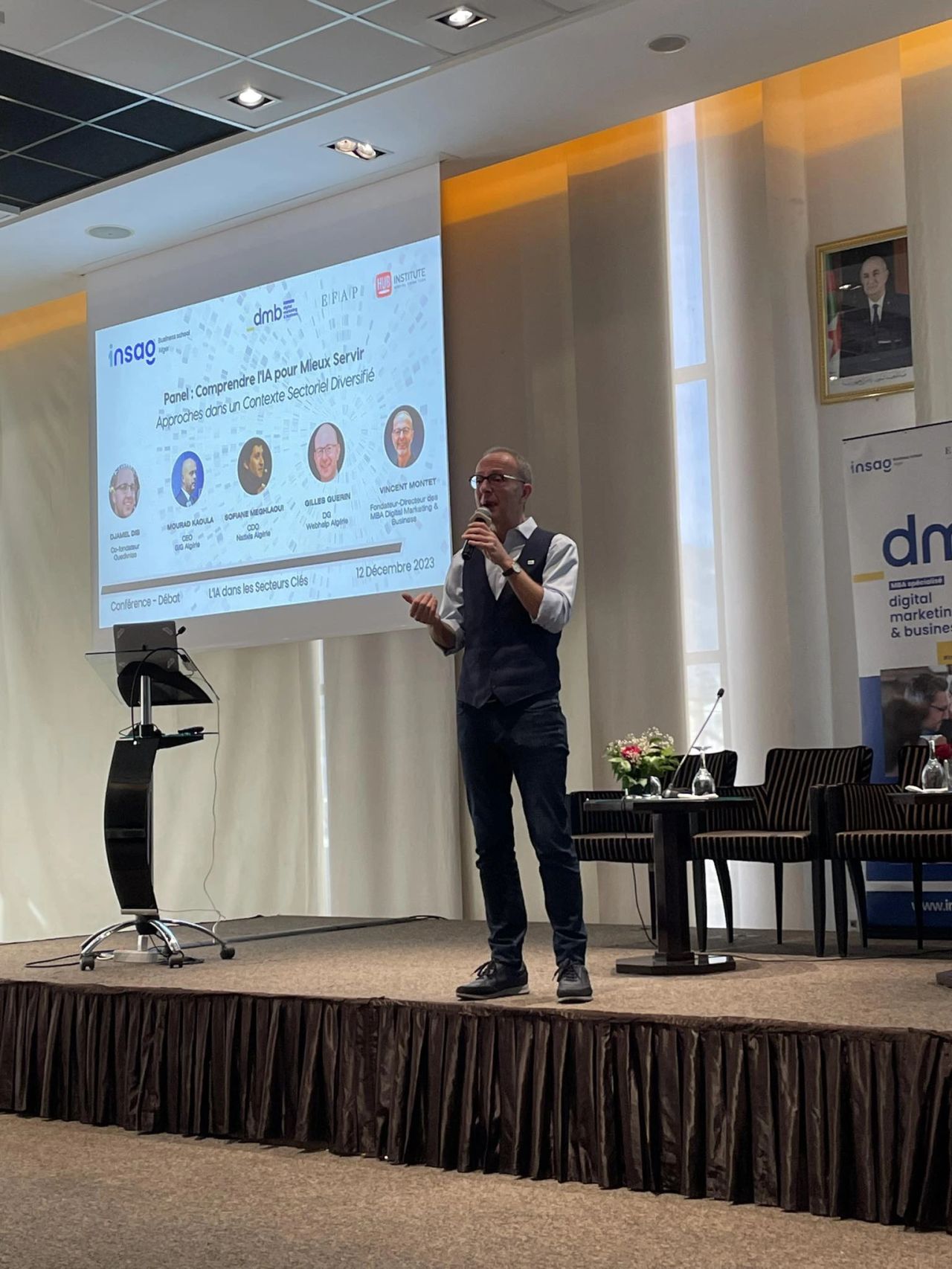 En direct de la conférence sur l’IA dans les Secteurs Clés : Comprendre la Transformation des Entreprises à l’Ère des Révolutions Technologiques.